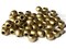 50 9mm Gold Acrylic Tube Beads to String Large Hole Beads